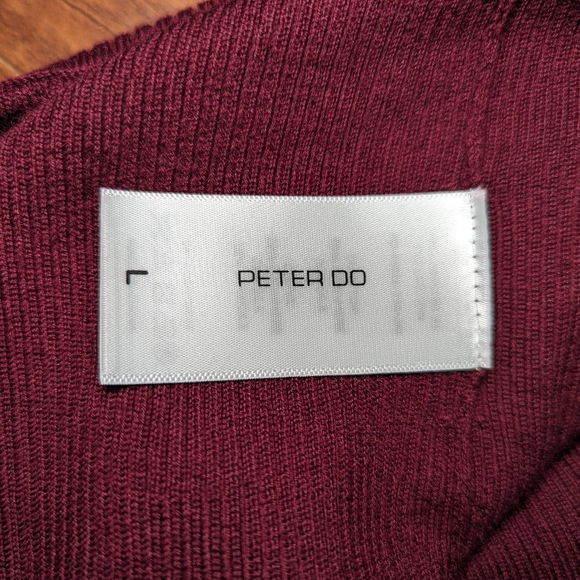 Peter Do FW19 Red Cashmere Backless Halter Top - Picture 3 of 11